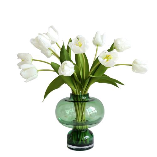 5 Heads Real Touch Tulip