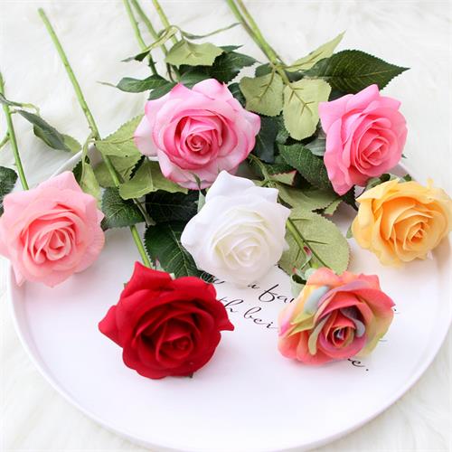 44cm Artificial Real Touch Moisturizing Rose